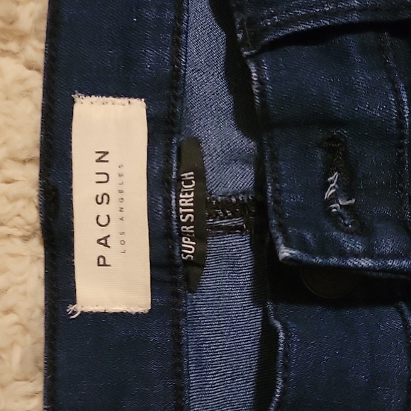 Pacsun super stretch jegging 26L. Dark wash - Picture 2 of 4
